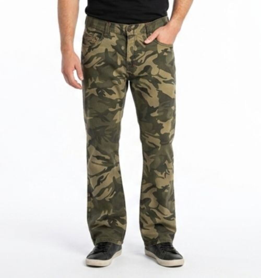 Jordan Craig Camo Jeans Mens 34x28 Woodland Camouflage Denim Pants Tag 34x30 - Picture 1 of 10